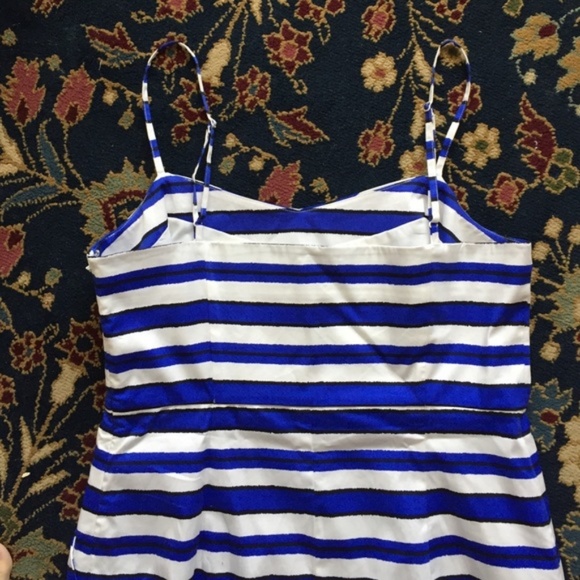 Gap Connie Striped Sateen Summer Day Dress Pockets - Picture 3 of 5